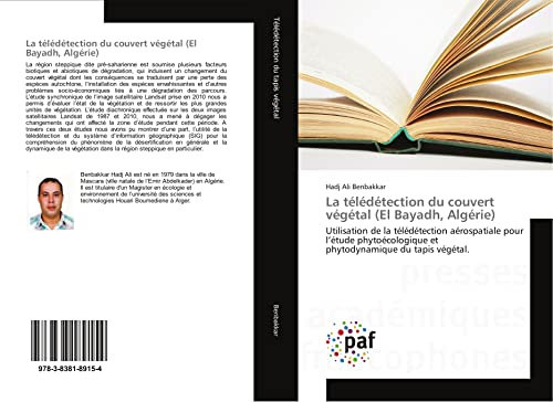La télédétection du couvert végétal (El Bayadh, Algérie)