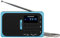 BLAUPUNKT Pocket Radio PR5BL PLL AM/FM, USB/MICROSD mit Batterie, Blau