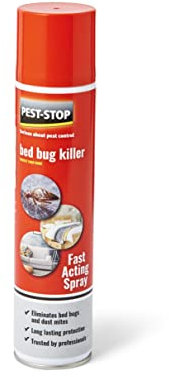 Pest-Stop Bed Bug Killer Spray – Targets Bed Bugs, Nymphs and Eggs – Long-Lasting Residual Action – Use on Hard and Soft Surfaces – Indoor Spray