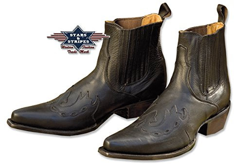 STARS & STRIPES WB-08 Westernstiefel – Handgefertigte Rindsleder-Boots mit Goodyear-Sohle
