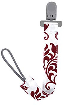 Naforye Schnullerkette bordeaux