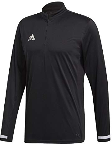 Adidas Men's T19 1/4 LS M Long Sleeved T-Shirt, Black/White, L