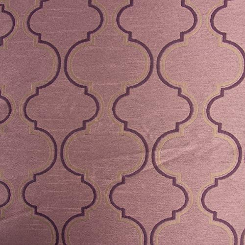 PT Gardinenstoff Dekostoff King Lear Ornamente rosé Gold violett 1,5m Breite
