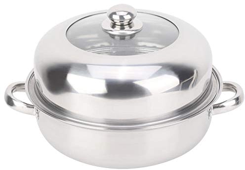 Olla Vapor Acero Inoxidable De 28 Cm Aparato Para Cocinar Al Vapor, Olla De Una Sola Capa De Acero Para Cocinar Al Hogar