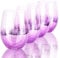 Beasea Set di 4 bicchieri da cocktail viola, 527 g, bicchieri da birra, bicchieri per bevande per acqua e succo