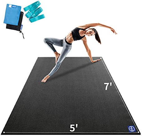 Gymnastikmatte, Yogamatte Yogamatte Gepolstert & rutschfest für Fitness Pilates & Gymnastik mit Tragegurt