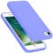 Cadorabo cover compatibile con Apple iPhone 7 / 7S / 8 / SE 2020, cover in silicone liquido per iPhone 7 / 7S / 8 / SE 2020, custodia in silicone, resistente ai graffi - LIQUID LILA CHIARO