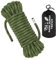 AOLEBA Statisches Kletterseil, 10,5 mm, 10 m, 20 m, 30 m, 50 m, 70 m, Fluchtseil, Eiskletterausrüstung, Feuerrettung, Fallschirmseil, Fluchtseil, Eiskletterausrüstung, Feuerrettung, Fallschirmseil