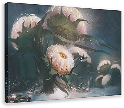 Subnautica 22 Leinwand-Poster, Schlafzimmer, Dekoration, Sport, Landschaft, Büro, Raumdekoration, Geschenk-Rahmen: 60 x 90 cm