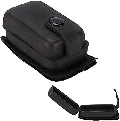 Walfront 9V Battery Pouch for Guitar Acoustic Guitar Pickup Battery Bag Bass Pickup PU Black Guitar Battery Case Bag Pickup Accessories