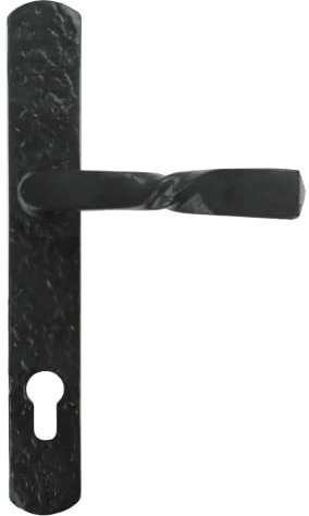 UAP Black Antique Cast Iron Door Handle for External Doors 219mm