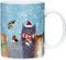 Puckator Jan Pashley Weihnachten Katze Tasse aus Porzellan