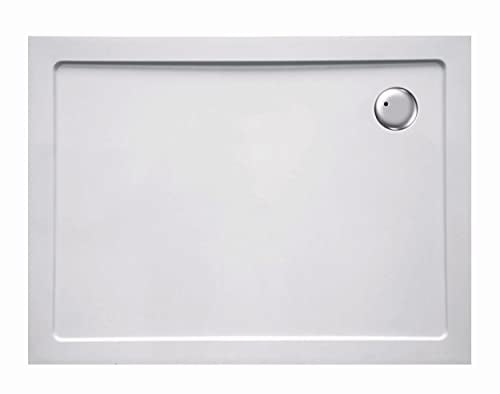 Sanotechnik Duschtasse Brausetasse Amor Weiß - Duschwanne Brausewanne SMC Brausetasse Duschbecken Weiß Wanne Dusche Bad Badezimmer 90 cm x 100 cm x 3.5 cm