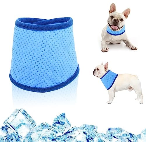 Dog Cooling Bandana, Instant Cooling Bandana for Dogs, Pet Cooling Neck Scarf Cat Ice Collar for Summer (M)