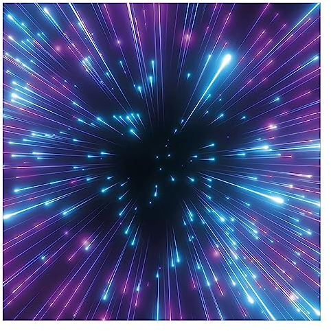 Bilderwelten Fototapete Neon Feuerwerk 192 x 192 cm Vlies-Tapete XXL Smart Wandtapete Wanddekoration Wohnzimmer Schlafzimmer
