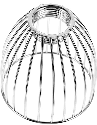 DOITOOL Schmiedeeiserner Vogelkäfig-lampenschirm Ersatzlampenschirm Ringständer Kronleuchter Lampenschirm Kronleuchter Lampe Schatten Schwarz Lichtschutz Lampenkabel Einfach Eisen Trompete