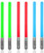 6 Stück Lichtschwert Ballons, Star-Wars Lichtschwert, Geburtstagsdeko, Aufblasbar Laserschwert Kinder, Umweltschutz PVC Lichtschwert, Schwert Stick Ballons für Party Zubehör Halloween Cosplay