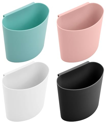 4 Pièces Gobelets à Suspendre, Panier de Rangement à Suspendre, Porte-Crayons à Suspendre, Seau de Rangement, Porte-Crayons de Maquillage, Accessoires de Chariot à Roulettes (mixte)