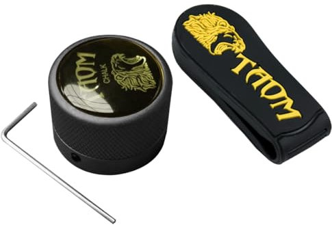 YEUEK TAOM Pool-Kreidehalter, runde Form, praktisches Werkzeug, Billardzubehör, magnetische Mini-Kreidespitze, Behälter, runde Box, Billard