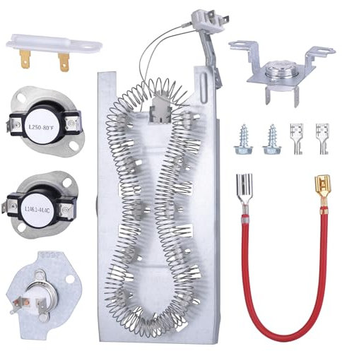3387747 - Kit de elementos de calefacción para secadora Kenmore Elite Whirlpool Cabrio Maytag Kitc.henAid Dryer, piezas de secadora Duet Whirlpool, repuesto WP3387747 8527865 AP6008281 PS344597