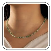 Inilbran Collier De Perles De Rocaille Boho Collier Ras Du Cou Vintage Collier De Perles De Riz Collier De Perles Minuscules Collier De Perles Fait Main Collier De Perles De Verre Collier De
