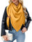 PASUDA Schal Damen Musselin Dreiecksschal Bequem Weiches Dreieckstuch Baumwolle Halten Sie Warm Halstuch Musselintuch Herbst Elegant Unifarben Groß Schal Damen Stola 190 * 80cm (Gelb, 190 * 80cm)