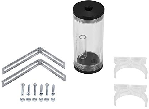 Ausla kühlreservoir wasserflüssigkeit computer pc wassertank wasserreservoir kit wasserkühlungsreservoir acrylzylinder flüssigkeitskühlreservoir wasserkühlung ausgleichsbehälter reservoir 98mm reservo