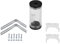 Wasserkühlungs-Reservoir-Set, POM-PMMA-Material, G1/4-Gewinde, Transparente Zylinderform, für PC-Computer