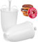 Amosfun Ergonomic Handle Doughnut Maker Machine 2pcs Donut Mould Set for Boys and Girls Family Fun