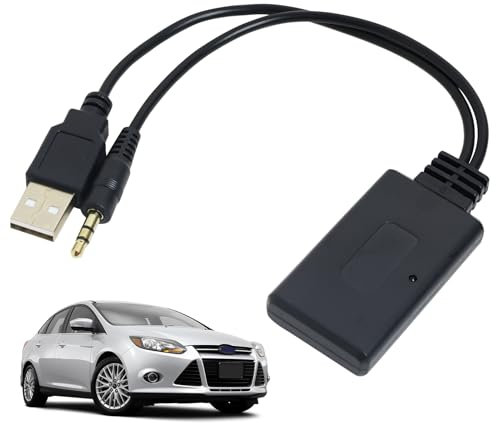 SMCEHEYA Car Receiver Bluetooth Aux Adapter 3.5MM/0.14IN Car Bluetooth Receiver for Speeding Highly Transmissing Without Distortion Aux Wireless Adapter for BMW 1/3/5/6/7 Series HIFI Sound Suality