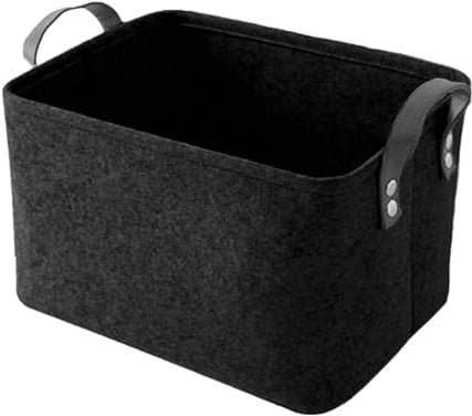 Black Storage Box, Storage Baskets Black Storage Basket Black Storage Boxes Black Basket Toy Basket Storage Toy Basket Storage For Clothing, Toys, Books, Newspaper (Black)