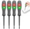 Flintronic 4PCS Electrical Circuit Tester Pens, 2-in-1 High Torque Voltage Tester Screwdrivers with Strong Magnetic, Portable Screwdriver Electricity Detector Set (2 Flathead+ 2 Crosshead)
