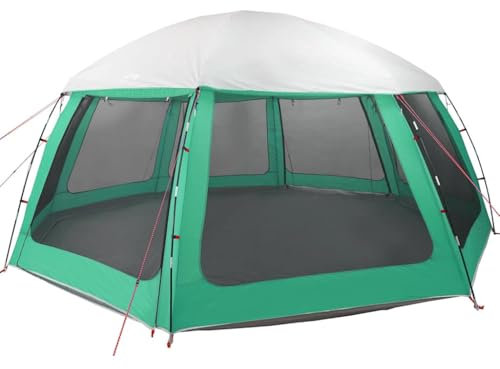 vidaXL Poolzelt mit abnehmbarem Überzelt Netzwänden Meergrün 612x612cm, Pooldach, Pool-Pavillon, wasserdichtes Zelt, Poolpartyzelt, Poolüberdachung