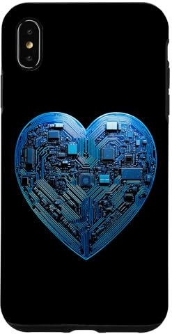 Hülle für iPhone XS Max Valentine Mainboard Microchip Circuit IT-Computergrafik