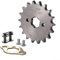 Placa de fijación de cadena de piñón de acero para varias motocicletas y quads, compatible con modelos de 50 cc a 110 cm³