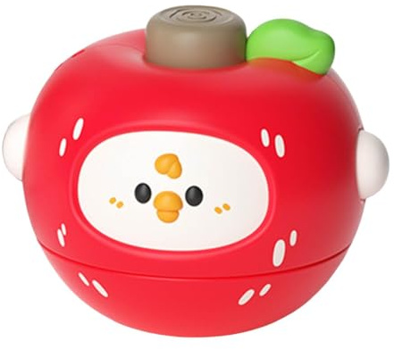 Fenteer Wechseln Sie Top für Kinder Schreibtisch Spielzeug tragbare Partyzubehör, Leichtes Fruchtthema für Jungen Mädchen Geburtstag Geschenkschule Preis, Apfel
