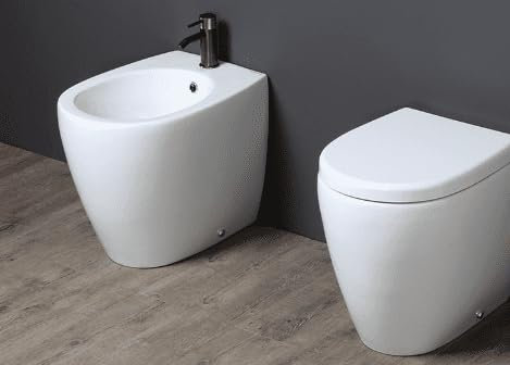 OPERA SANITARI Coppia Vaso e Bidet filo muro Aida senza Brida