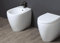 OPERA SANITARI Coppia Vaso e Bidet filo muro Aida senza Brida