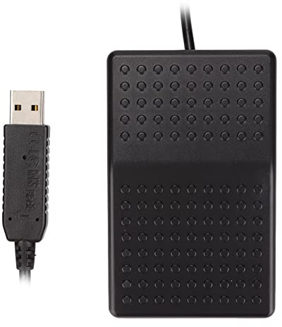 CFTGIW USB -Fußschalter USB Single Pedal Mechanical Switch mit Indikatorleuchte Standard Programmierbarer PC -Tastaturgerät Standard und Gerät Ausgelöst Fußschalter Fußpedal