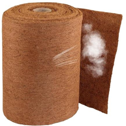 Mxshc - Rollo de forro de coco, 50 x 500 cm, forro de fibra de cáscara de coco natural para maceta, almohadilla de fibra antideslizante para macetas, cestas, decoraciones de jardín