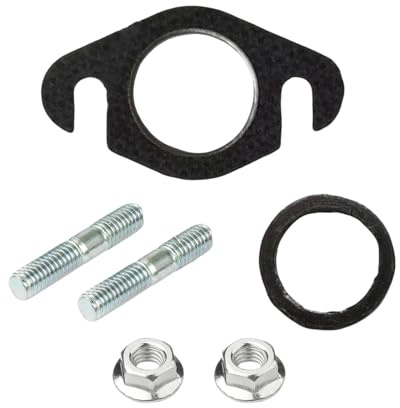 Auspuffdichtung Set Auspuff Stehbolzen Krümmer Dichtung kompatibel 50ccm 2T Roller Einzylinder Auspuff Motorrad Auspuffdichtung Universal Auspuffkrümmer