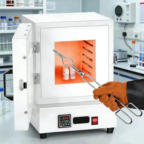 moupeaktain Electric Kiln for Pottery at Home, 2000 W Melter Furnace Oven Pottery Kilns, Hi-Temp 1150℃, Melting Furnace for Jewelry Making, Wax Casting, Clay Pottery Ceramic DIY, Glass