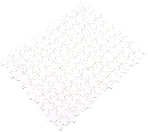 CVUTOVO 1000 Stück Holzpuzzle Blanko Selbstgemacht Puzzleteile mit Wärmeübertragung 75x50cm für Basteln und Partyspiele
