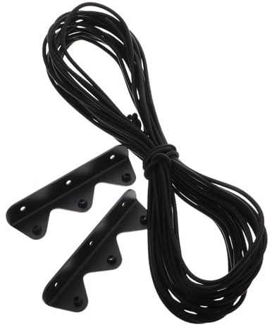 Gatuida Elastisches Wohnmobil Schutzseil 10m mit Edelstahlhalterung Flexibles Bungee Seil für Camping Reise und Innenraum Befestigung