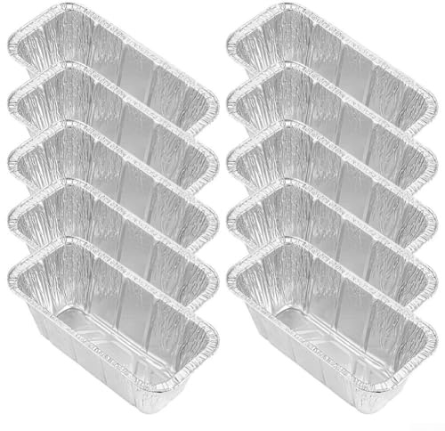 10 Pack Disposable Grease Tray Liners for Griddle 5017, Aluminum Foil Drip Cup Inserts, Heavy Duty BBQ Grill Replacement Parts for Easy Cleanup and Outdoor