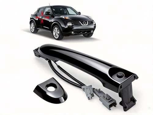 Anlseiod Poignee Porte Droite Avant pour Nissan Juke F15 2010-2022 | Poignet Extérieure côté passager 80644-1FA5A 80644-3WC2A 80640-3WC2A Poignée Porte Adaptée pour conduite à gauche