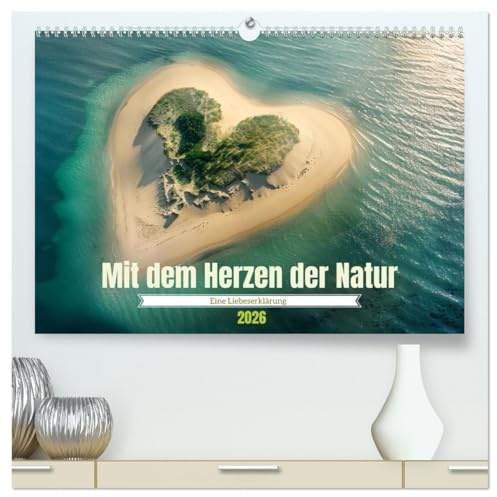 Mit dem Herzen der Natur (hochwertiger Premium Wandkalender 2026 DIN A2 quer), Kunstdruck in Hochglanz: Eine Liebeserklärung (CALVENDO Natur)