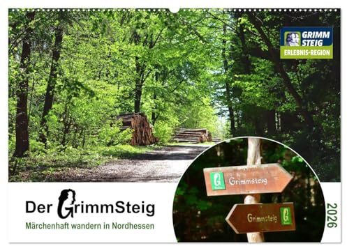 Der Grimmsteig (Wandkalender 2026 DIN A2 quer), CALVENDO Monatskalender: Wandern in Hessen, einfach märchenhaft. (CALVENDO Orte)
