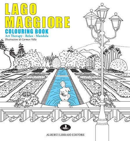 Lago Maggiore colouring book. Art therapy - Relax - Mandala