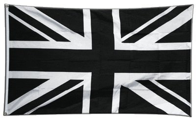 Flaggenfritze Fahne/Flagge Großbritannien Union Jack schwarz + gratis Sticker